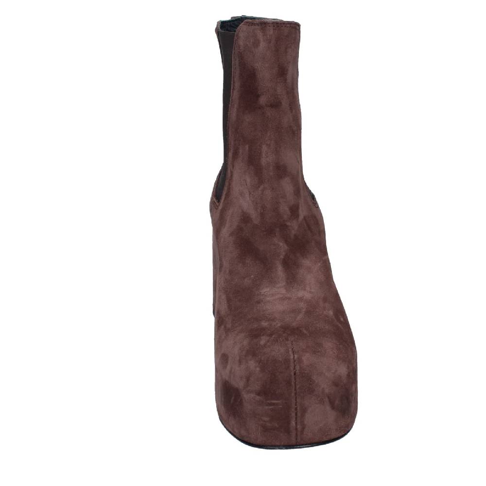 scarpe donna MOMA stivaletti marrone camoscio 87301C EY581 Acquista Ora