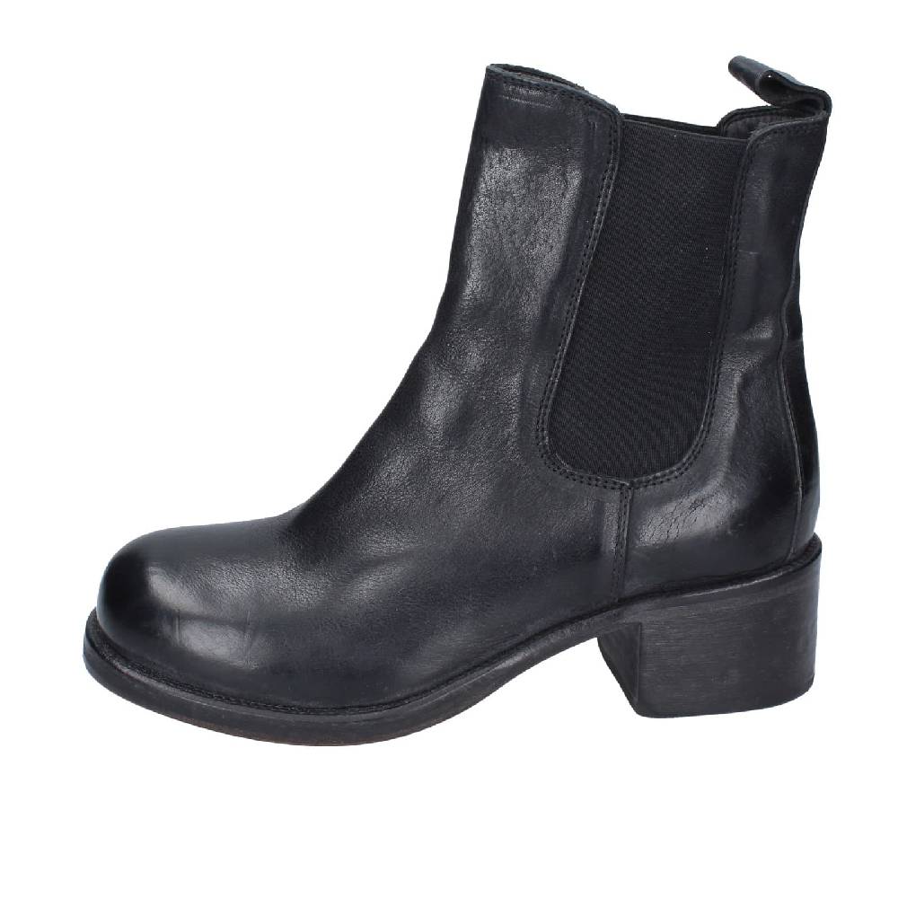 scarpe donna MOMA stivaletti nero pelle 72302C EY524 Consegna Veloce