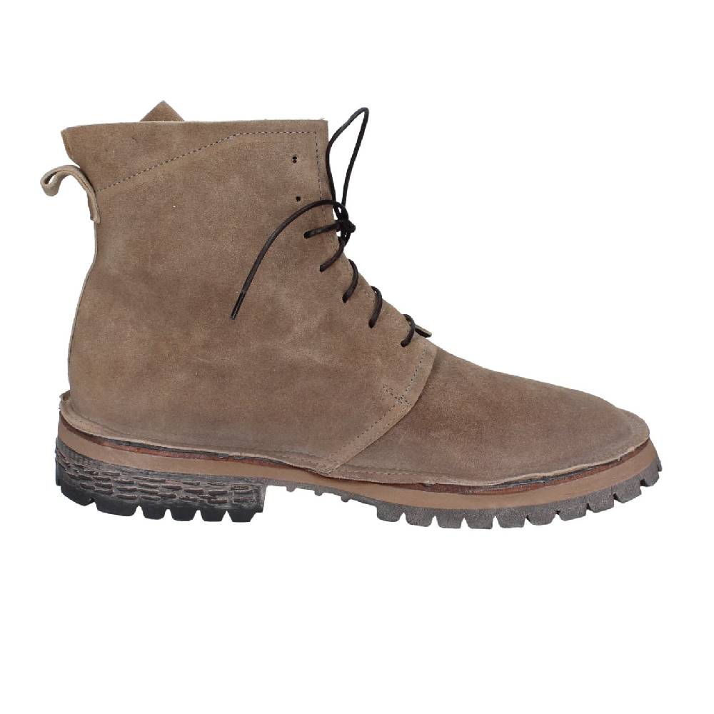 scarpe donna MOMA stivaletti beige camoscio 73302C EY539 Promozione Limitata