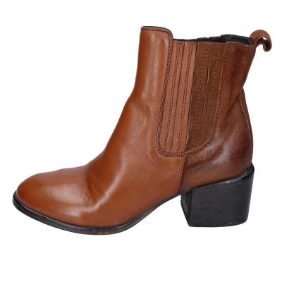 scarpe donna MOMA stivaletti marrone pelle 1CW236-MO BD636 Fino Al -60%