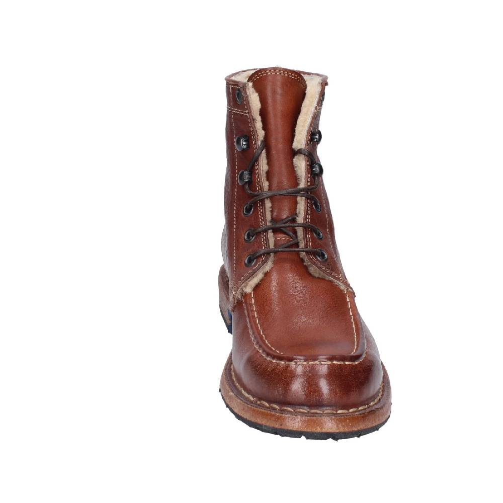 scarpe donna MOMA stivaletti marrone pelliccia 71305B EY537 Shopping Online