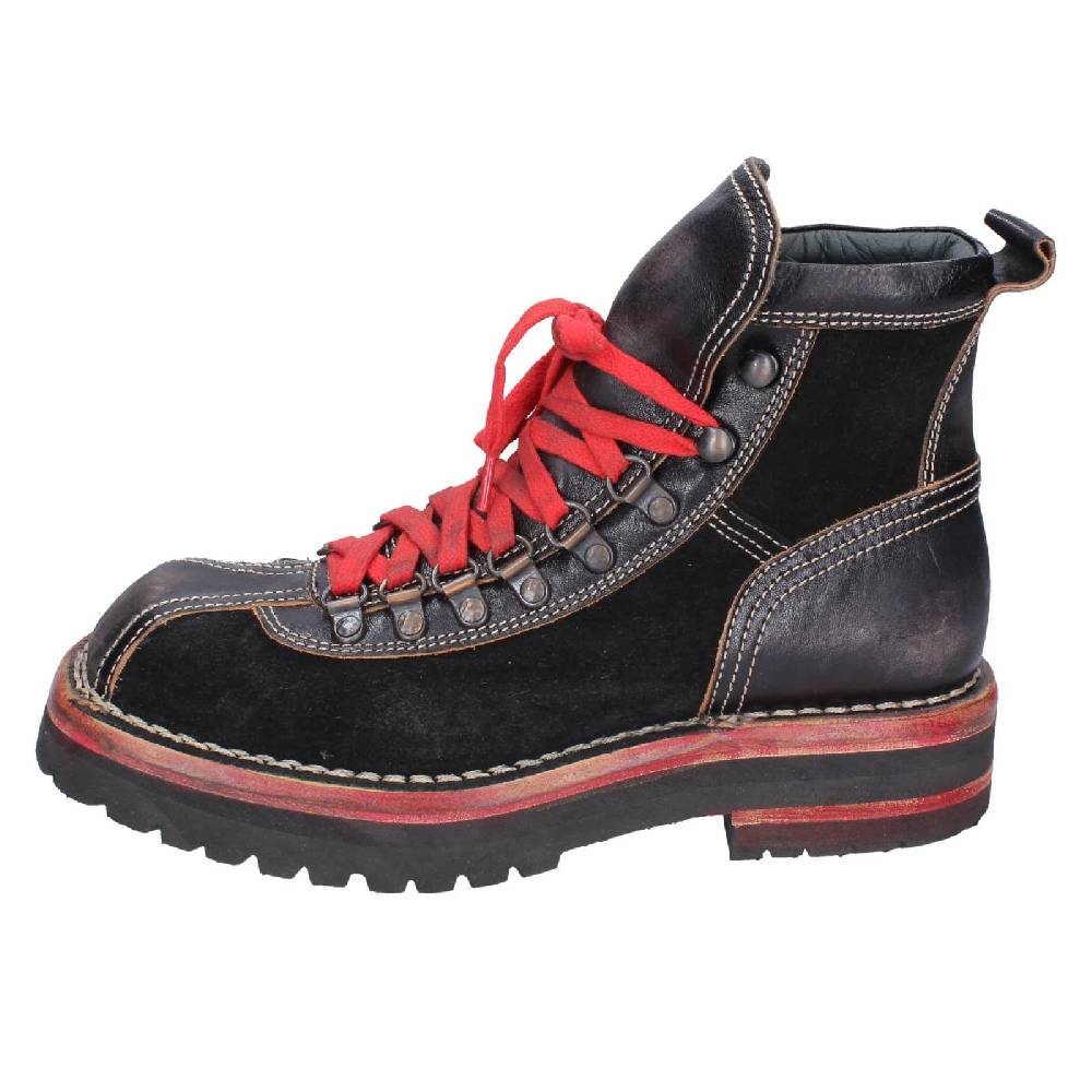 scarpe donna MOMA stivaletti nero pelle camoscio 81301B EY563 Prezzo Ridotto