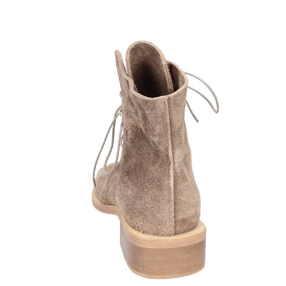 scarpe donna MOMA stivaletti marrone camoscio oro 35402I VINTAGE EX443 Sottocosto