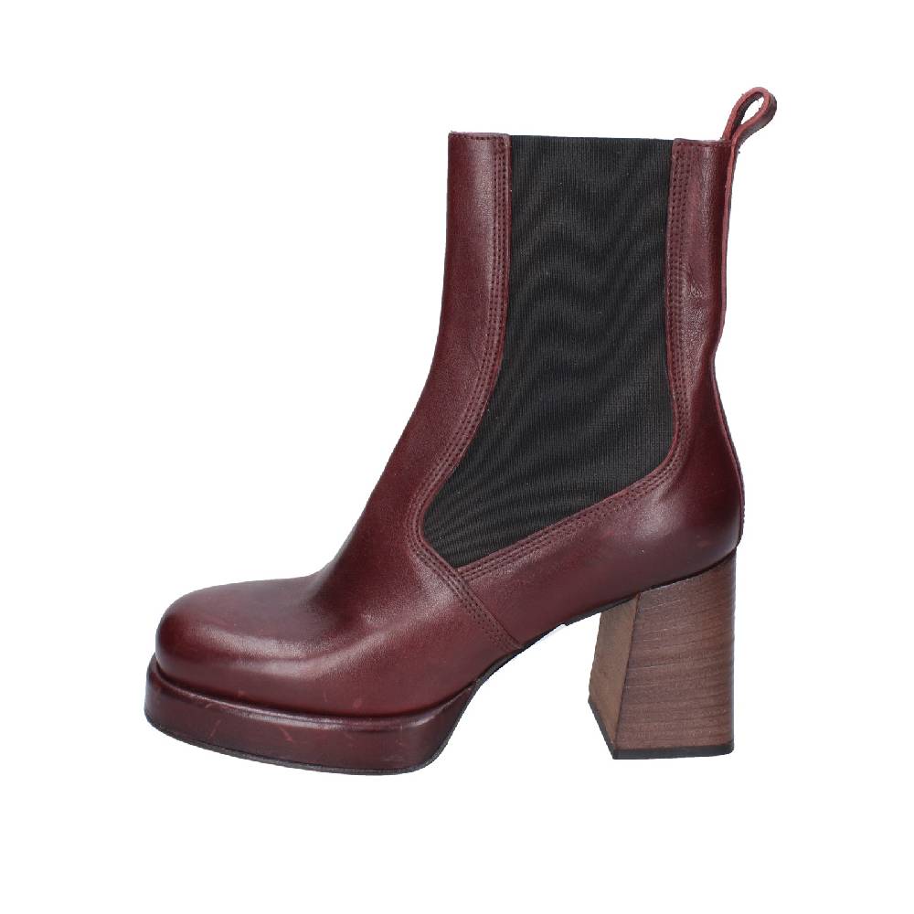 scarpe donna MOMA stivaletti bordeaux pelle 83302C EY586 Presa