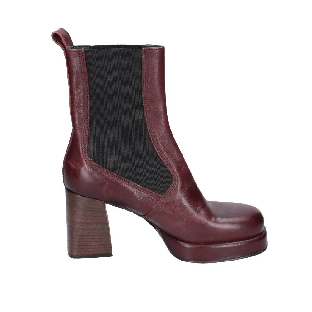 scarpe donna MOMA stivaletti bordeaux pelle 83302C EY586 Presa