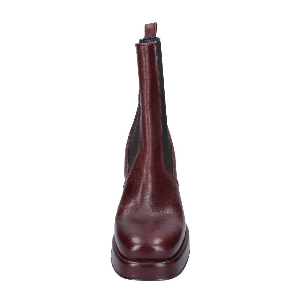 scarpe donna MOMA stivaletti bordeaux pelle 83302C EY586 Presa