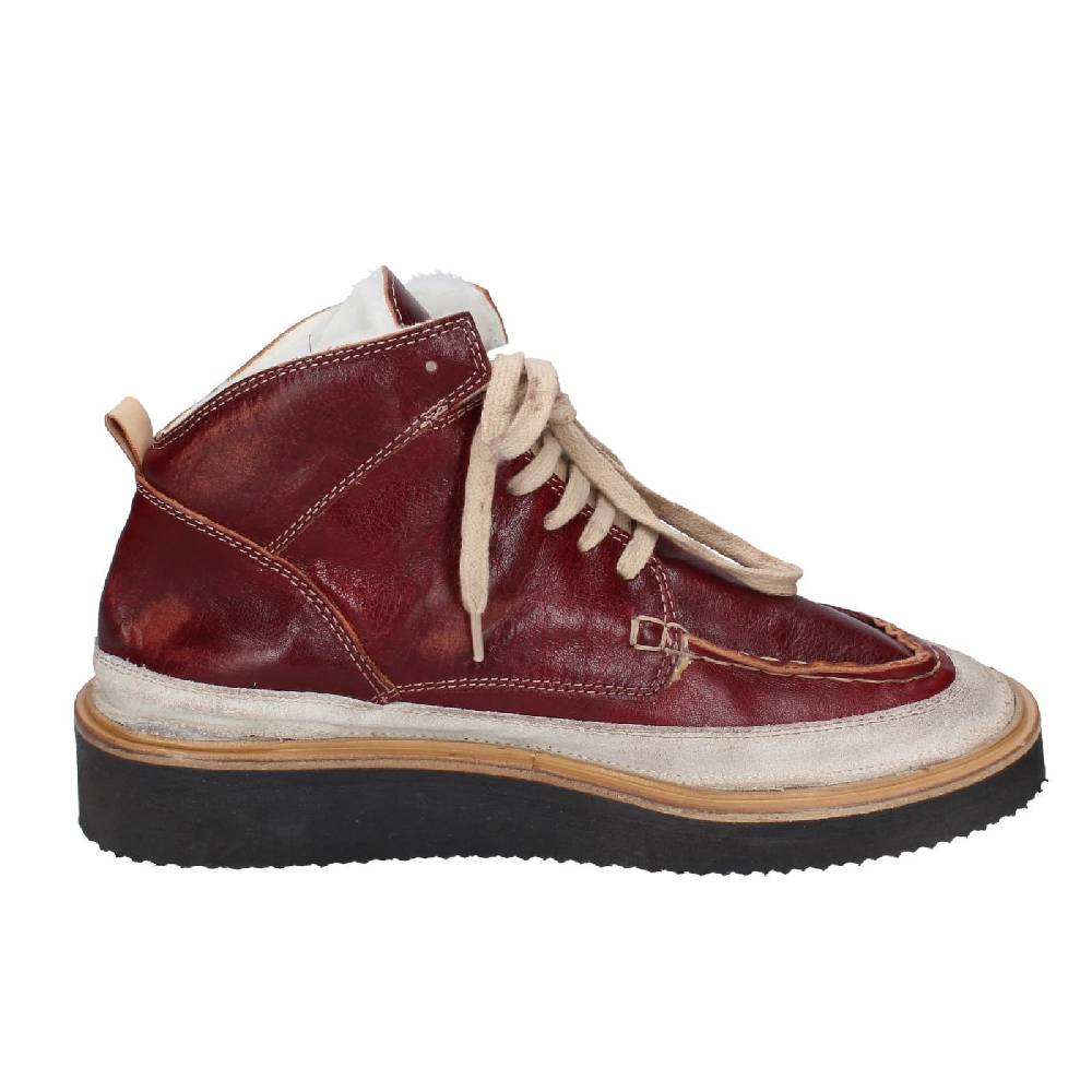 scarpe donna MOMA stivaletti bordeaux pelle camoscio EY579 Economico