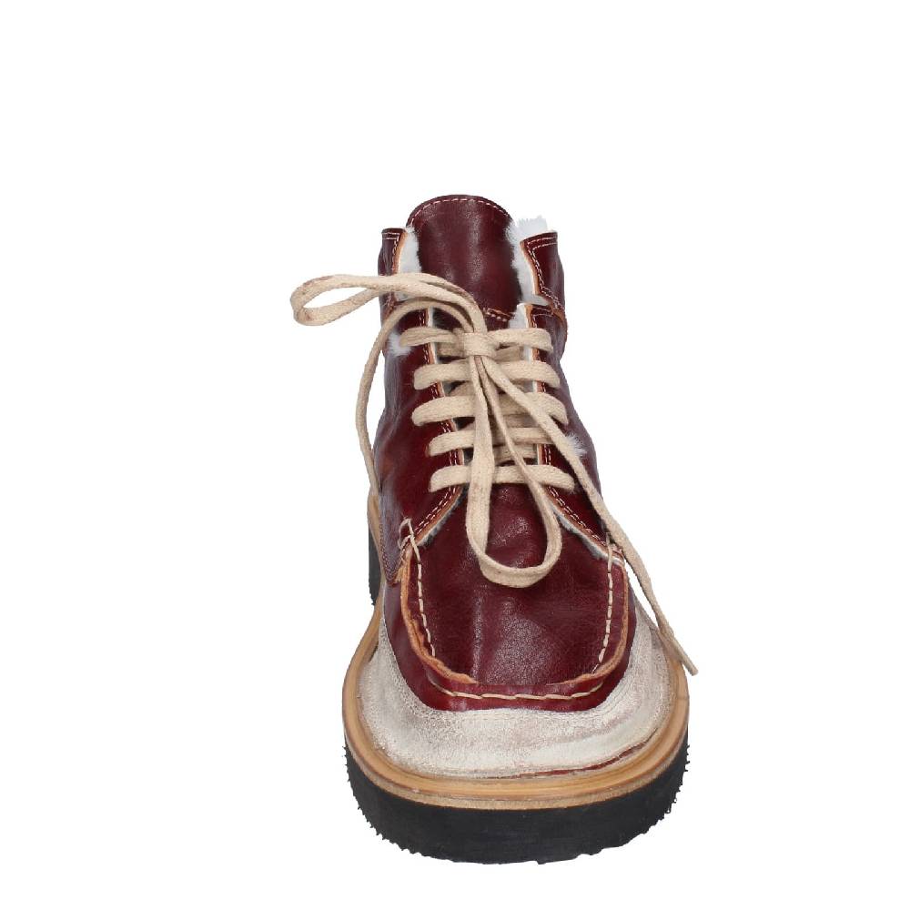 scarpe donna MOMA stivaletti bordeaux pelle camoscio EY579 Economico