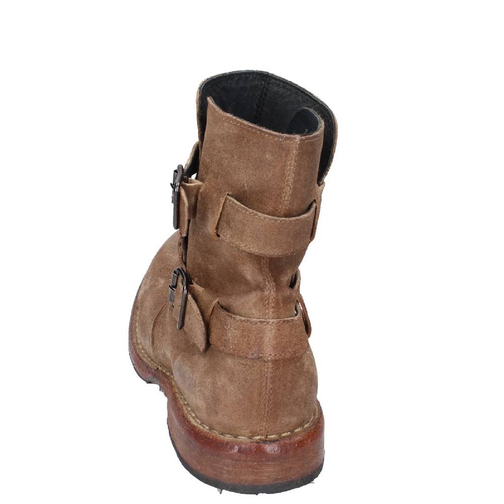 scarpe donna MOMA stivaletti marrone camoscio 71303C EY570 Outlet
