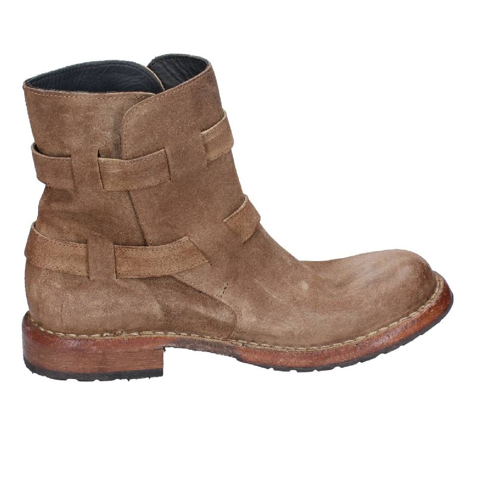 scarpe donna MOMA stivaletti marrone camoscio 71303C EY570 Outlet