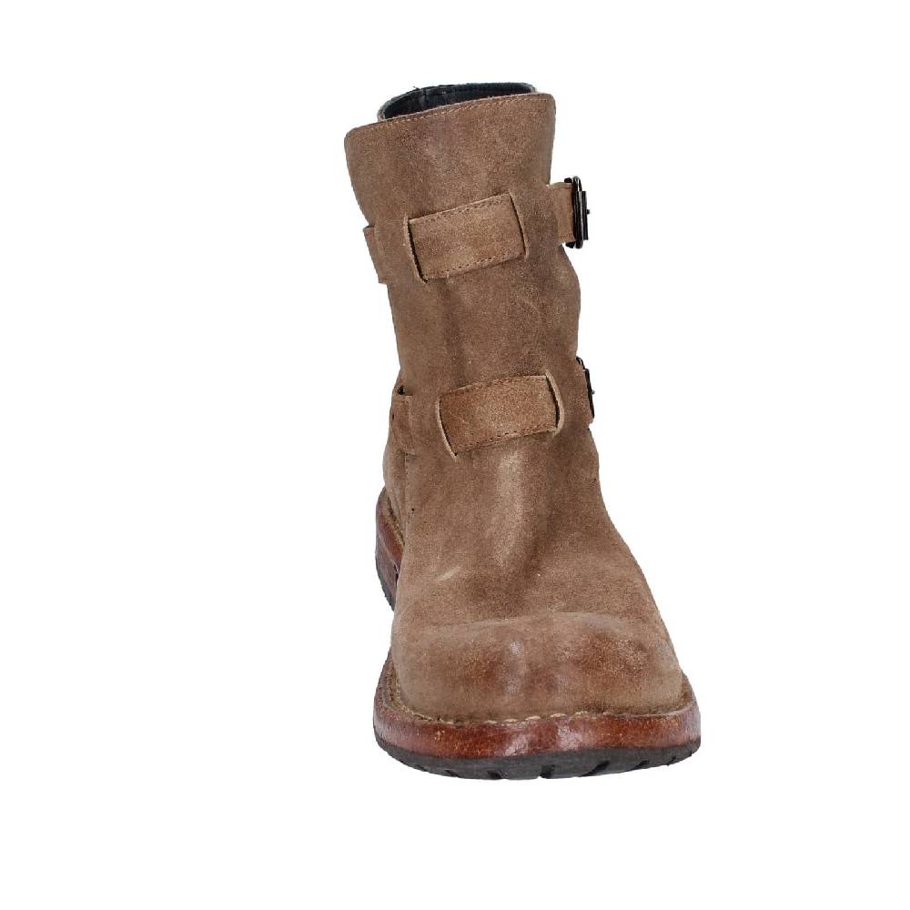 scarpe donna MOMA stivaletti marrone camoscio 71303C EY570 Outlet
