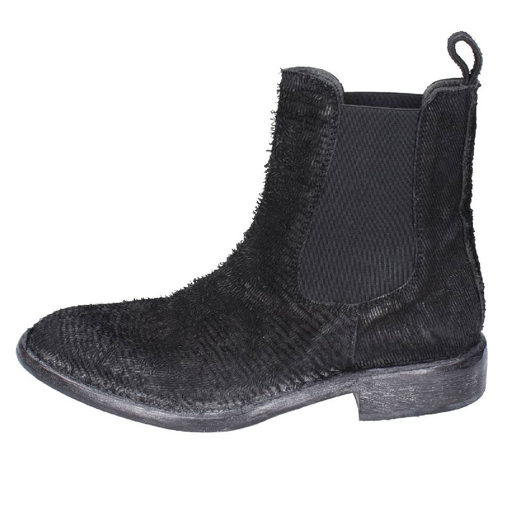 scarpe donna MOMA stivaletti nero pelle pitonata 1CW350 EY571 In Vendita