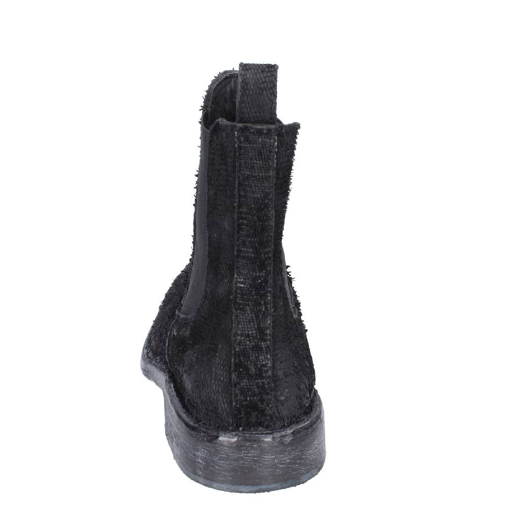 scarpe donna MOMA stivaletti nero pelle pitonata 1CW350 EY571 In Vendita