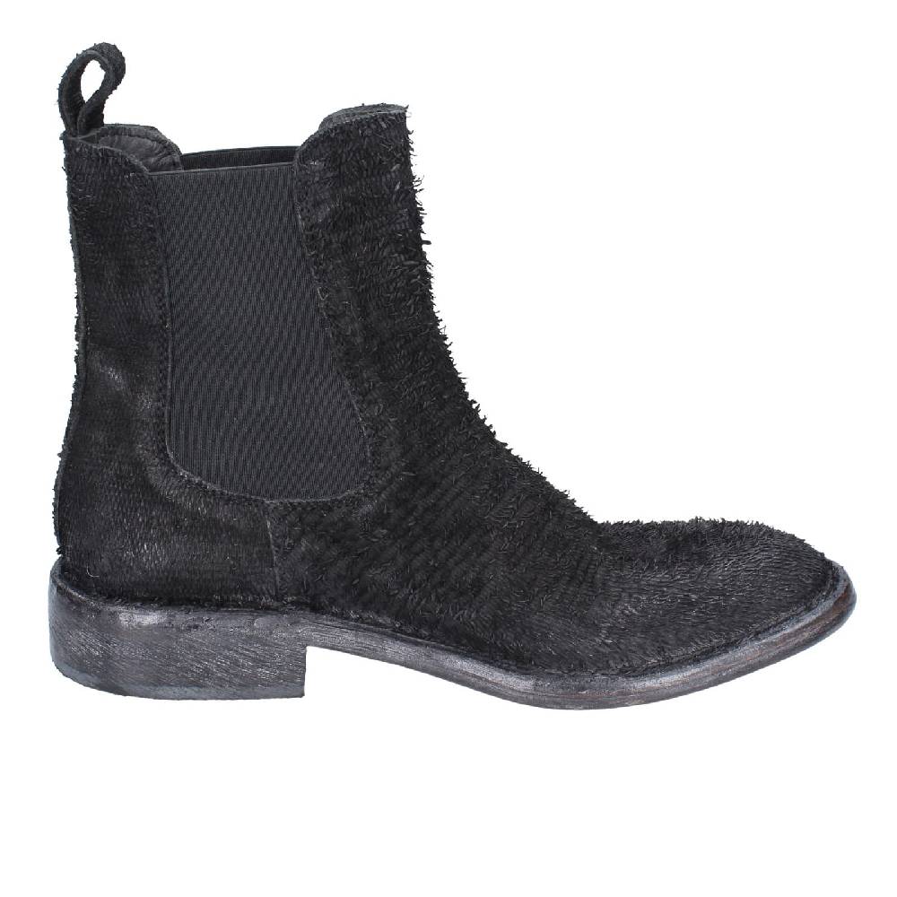 scarpe donna MOMA stivaletti nero pelle pitonata 1CW350 EY571 In Vendita