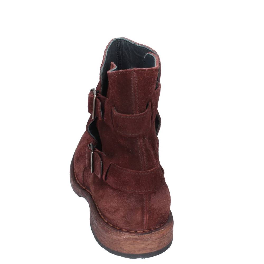 scarpe donna MOMA stivaletti marrone camoscio 71303C EY572 Saldi