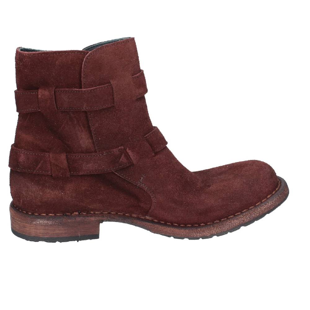 scarpe donna MOMA stivaletti marrone camoscio 71303C EY572 Saldi
