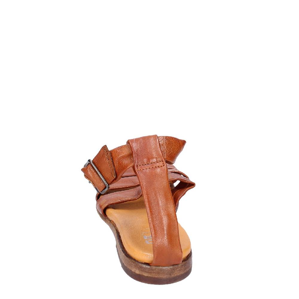 scarpe donna MOMA sandali marrone pelle 32404G VINTAGE EX437 Saldi Di Fabbrica