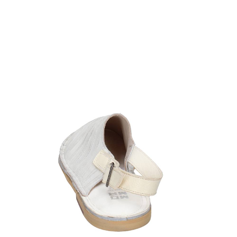 scarpe donna MOMA sandali bianco pelle 36402G VINTAGE EX440 Nuova