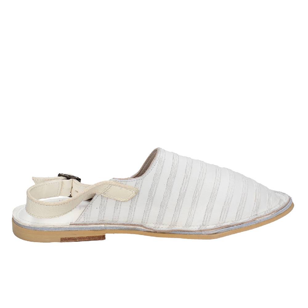 scarpe donna MOMA sandali bianco pelle 36402G VINTAGE EX440 Nuova