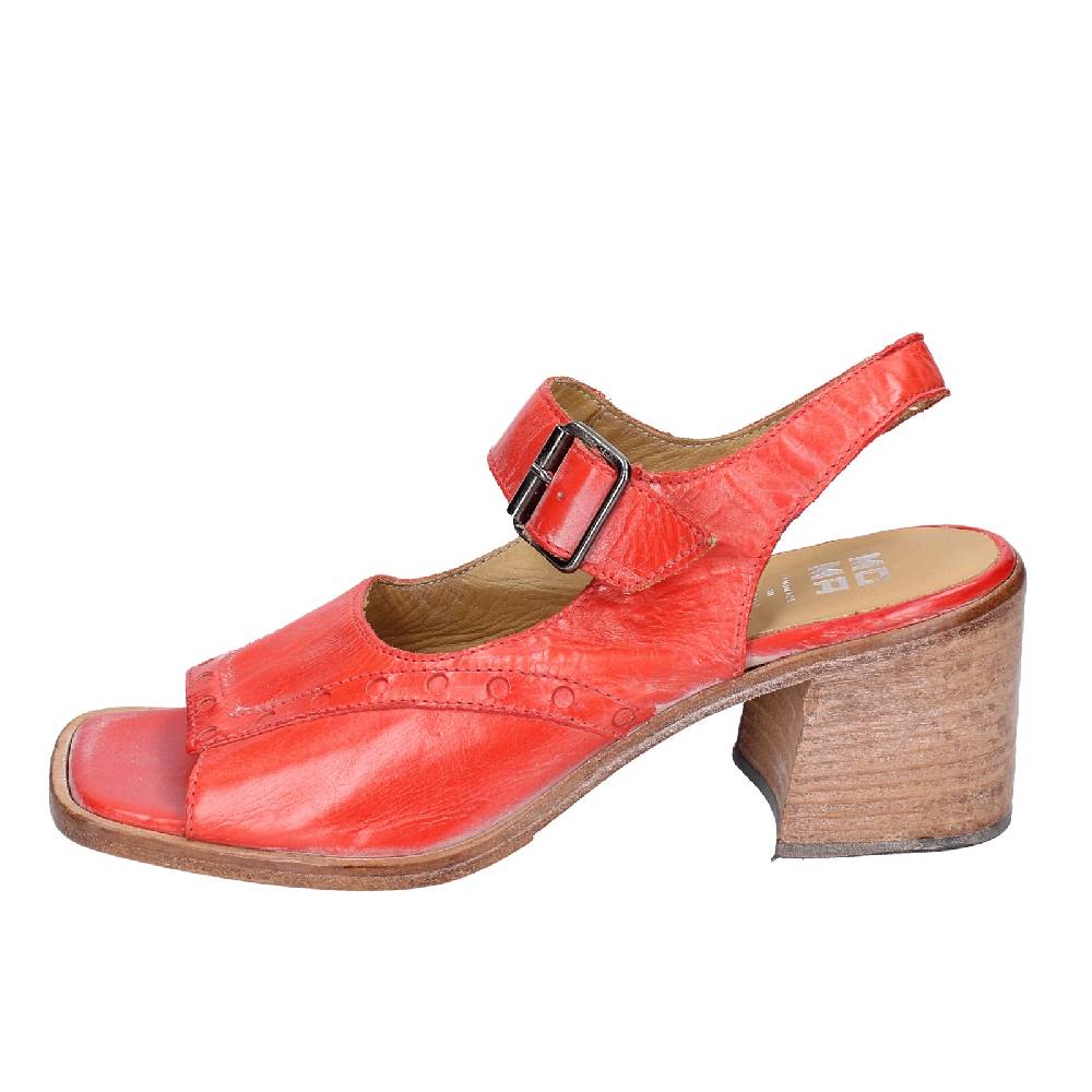 scarpe donna MOMA sandali rosso pelle 46404G VINTAGE EX450 Moda