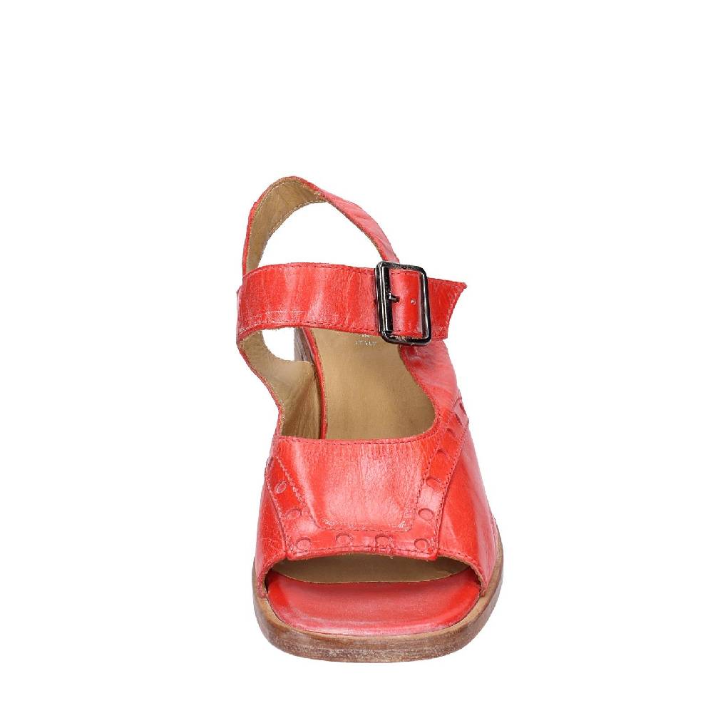 scarpe donna MOMA sandali rosso pelle 46404G VINTAGE EX450 Moda