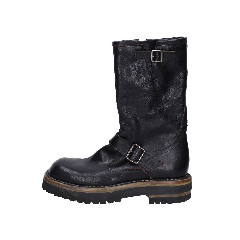 scarpe donna MOMA stivali nero pelle 81303C-VAR EY494 Negozi Online