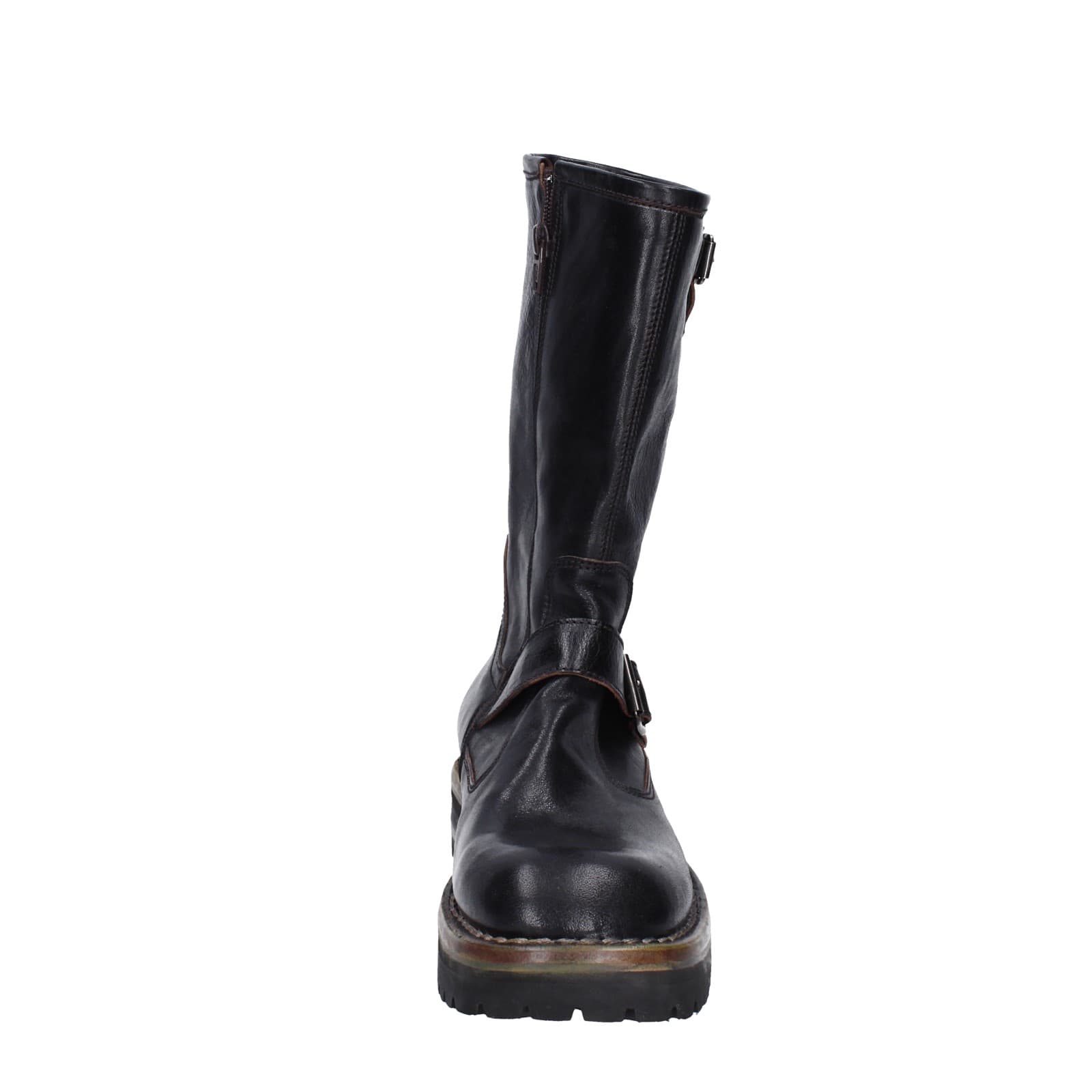 scarpe donna MOMA stivali nero pelle 81303C-VAR EY494 Negozi Online
