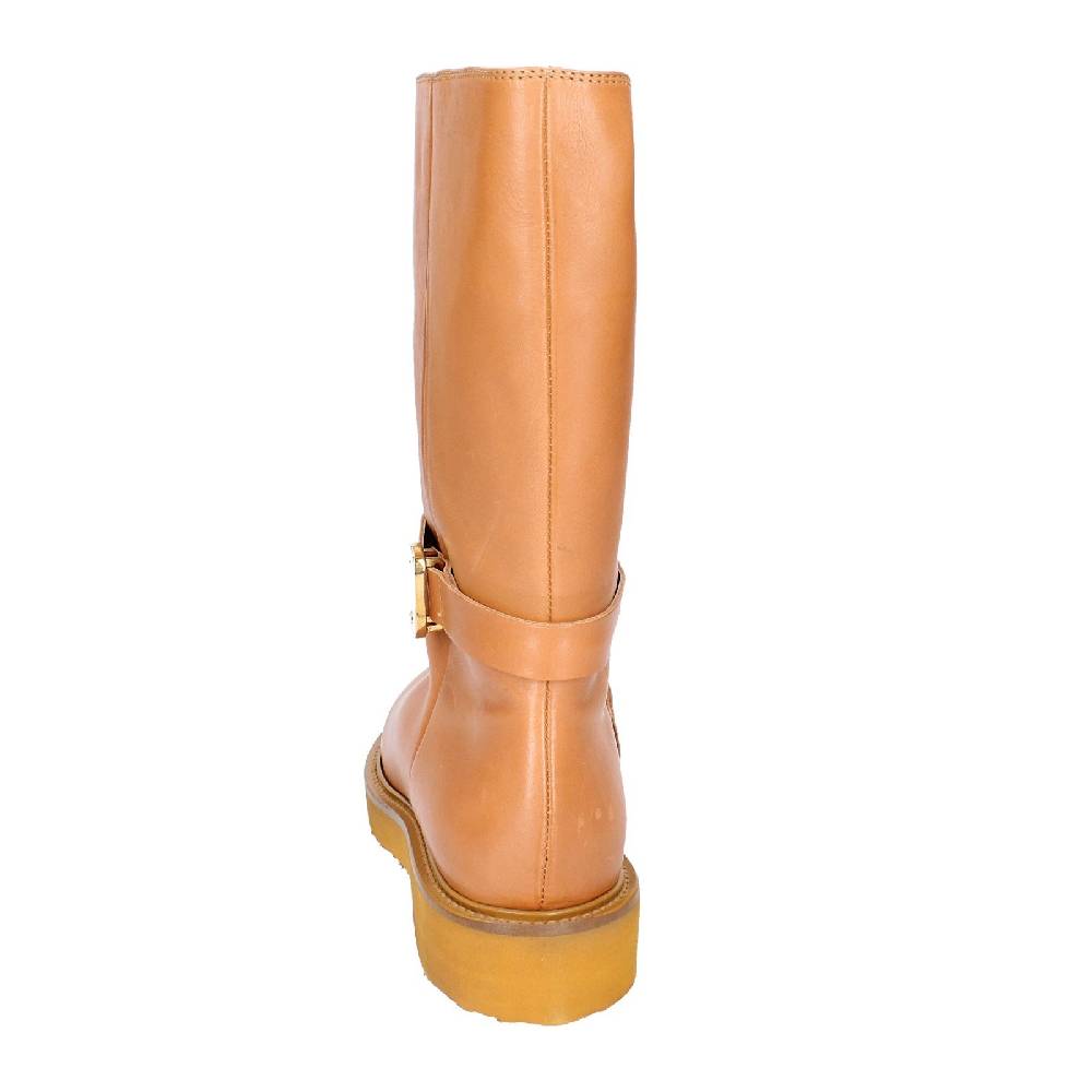 scarpe donna CARMENS stivali marrone pelle EX155 Fino Al -60%