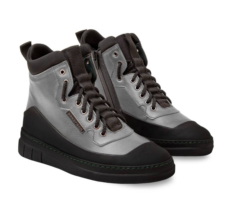 Pakerson STIVALETTO APUANE PELLE GRIGIO SMOG Vendita Calda