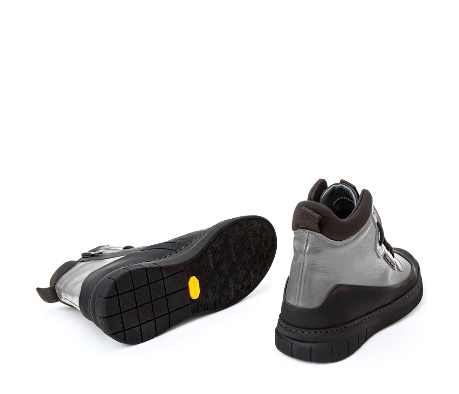 Pakerson STIVALETTO APUANE PELLE GRIGIO SMOG Vendita Calda