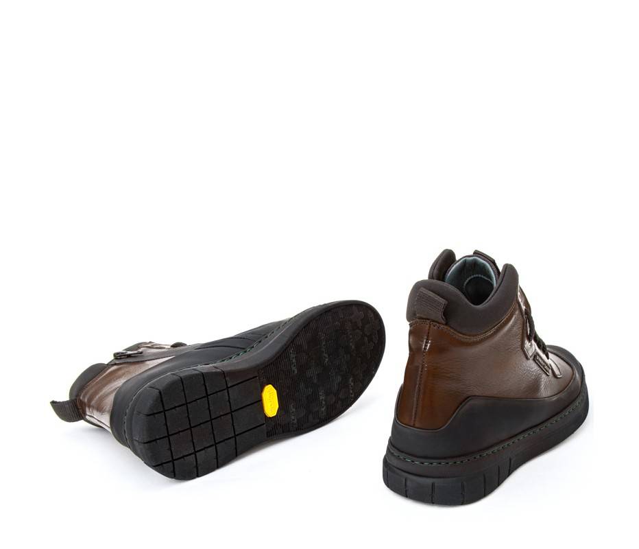 Pakerson STIVALETTO APUANE PELLE CIOCCOLATO Italy