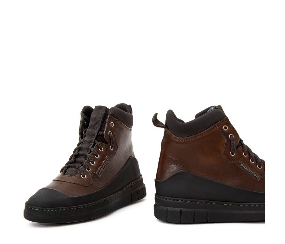 Pakerson STIVALETTO APUANE PELLE CIOCCOLATO Italy