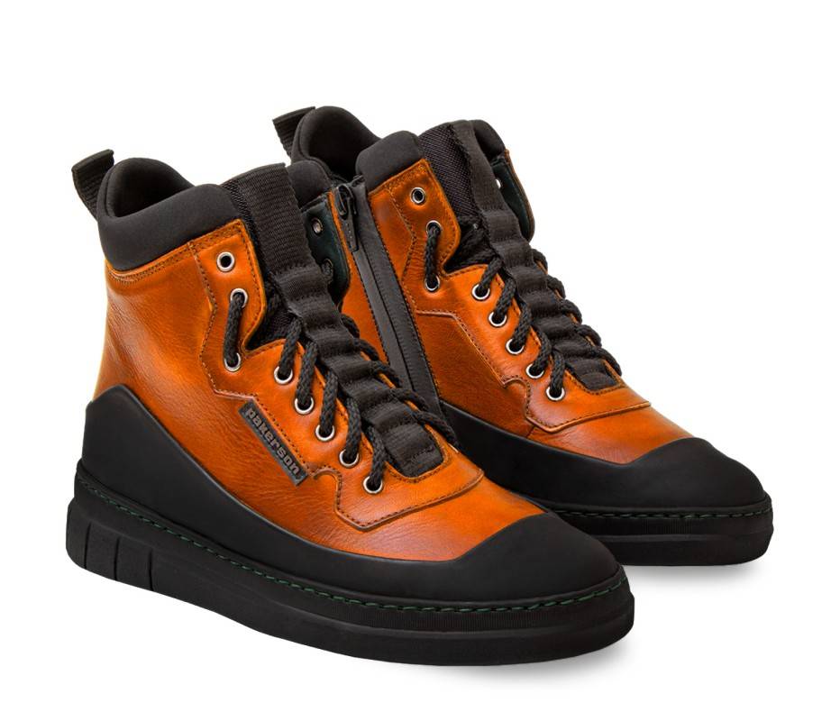 Pakerson STIVALETTO APUANE PELLE ARANCIO Spedizione Gratuita