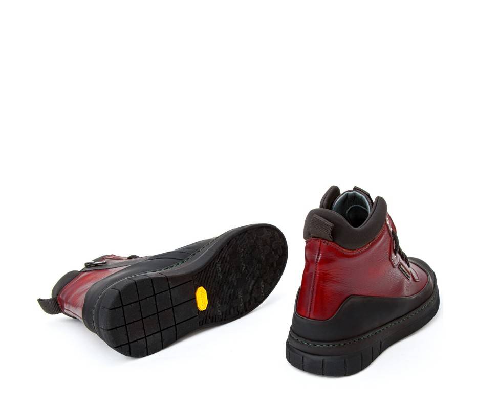 Pakerson STIVALETTO APUANE PELLE ROSSO BORDEAUX Negozi Online
