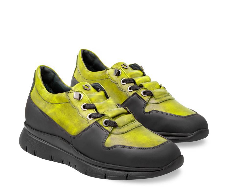 Pakerson SNEAKER AMIATA PELLE VERDE PISTACCHIO Shopping Online
