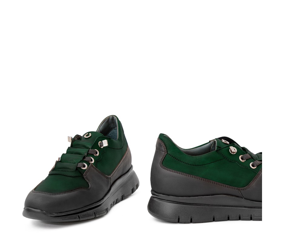 Pakerson SNEAKER AMIATA PELLE VERDE INTENSO Affare Del Giorno