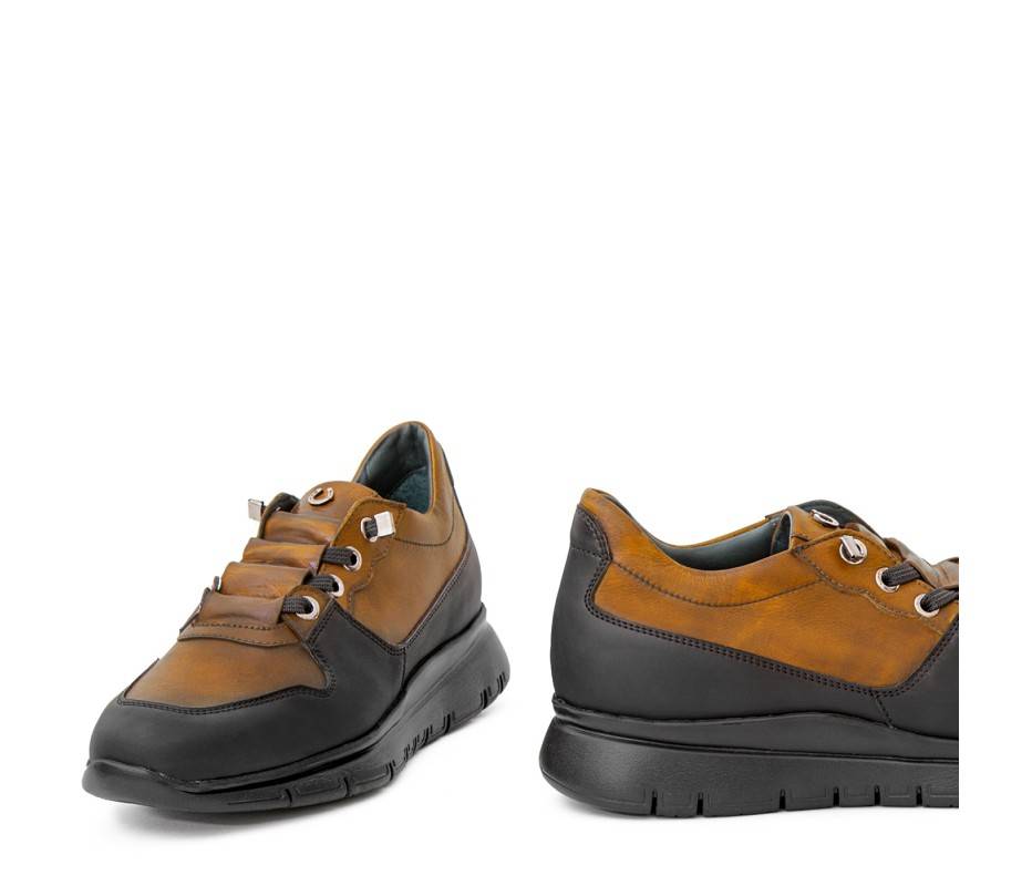 Pakerson SNEAKER AMIATA PELLE MARRONE TAN Spedizione gratuita