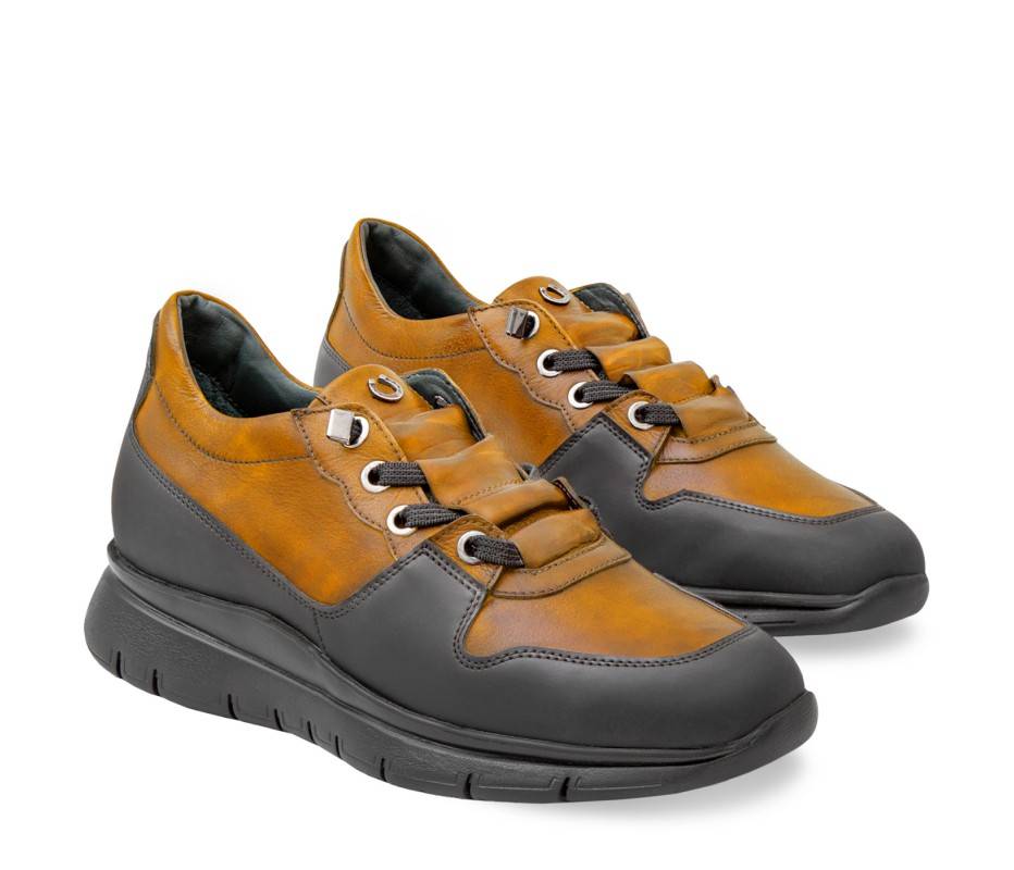 Pakerson SNEAKER AMIATA PELLE GIALLO SENAPE Convenienza