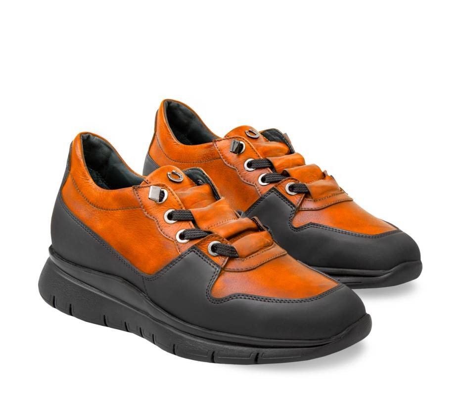 Pakerson SNEAKER AMIATA PELLE ARANCIO Presa