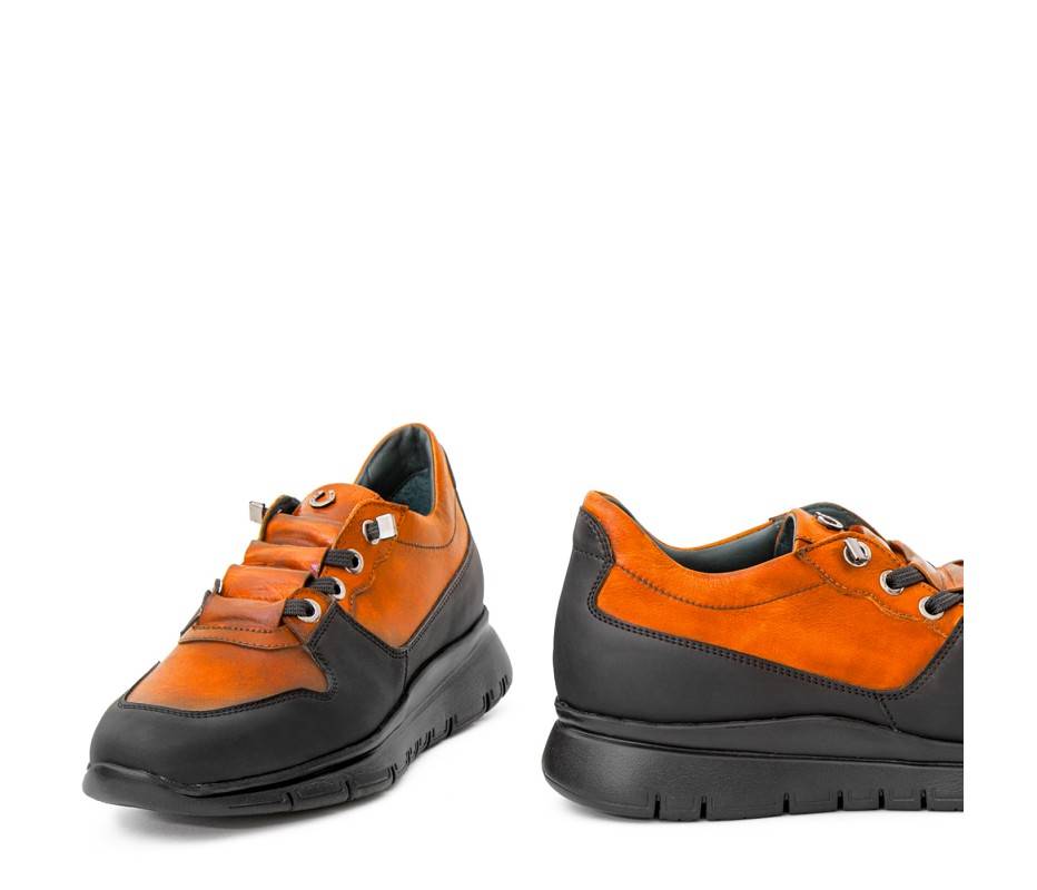 Pakerson SNEAKER AMIATA PELLE ARANCIO Presa