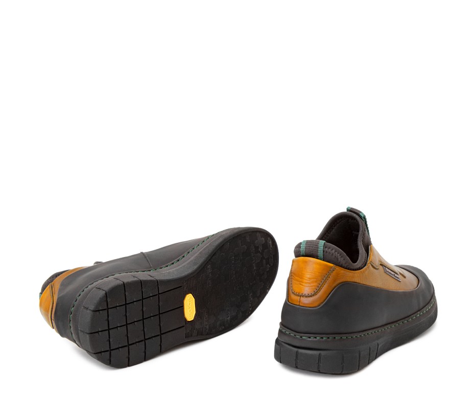 Pakerson SCARPA ABETONE PELLE GIALLO SENAPE Saldi Di Fabbrica
