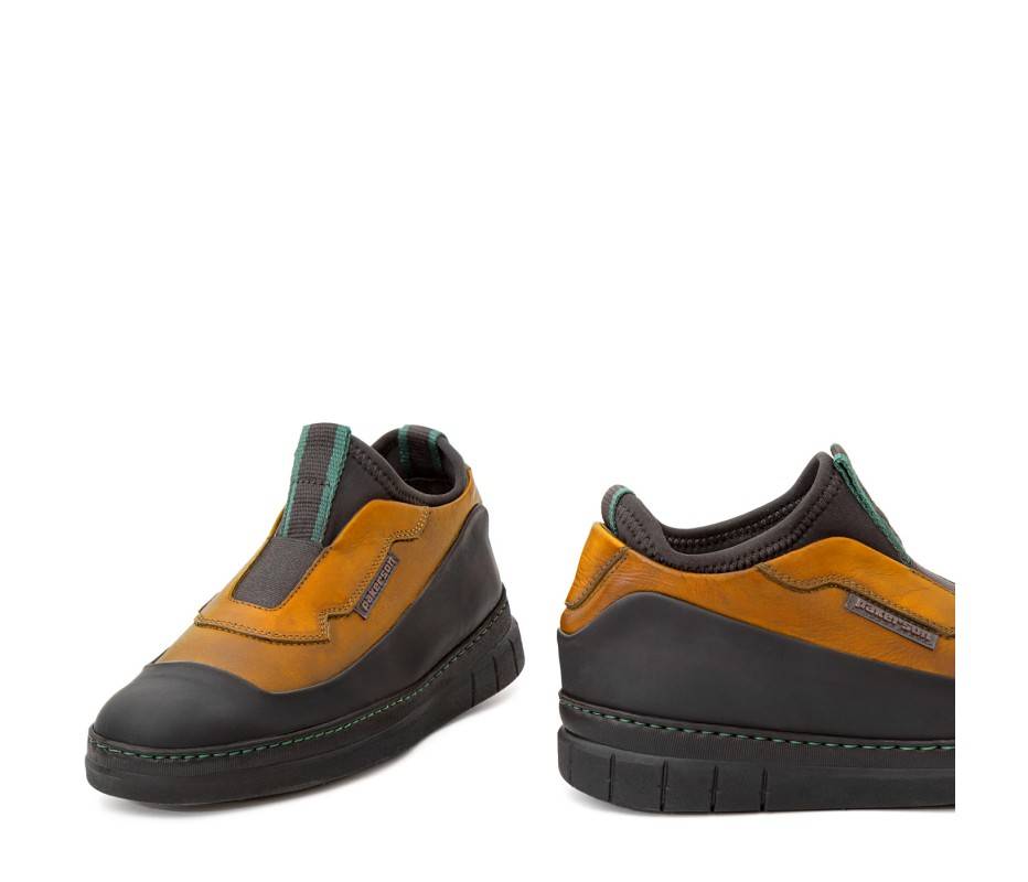 Pakerson SCARPA ABETONE PELLE GIALLO SENAPE Saldi Di Fabbrica