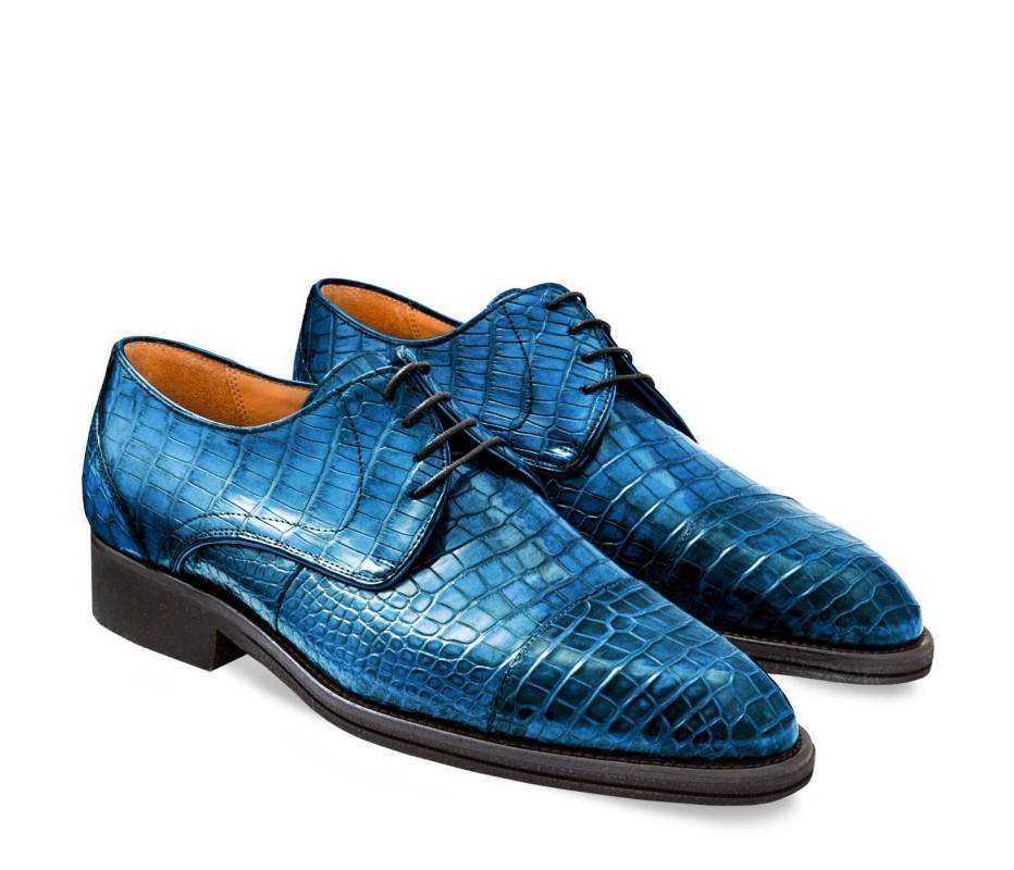 Pakerson DERBY FIRENZE ALLIGATORE AZZURRO BAY Italia