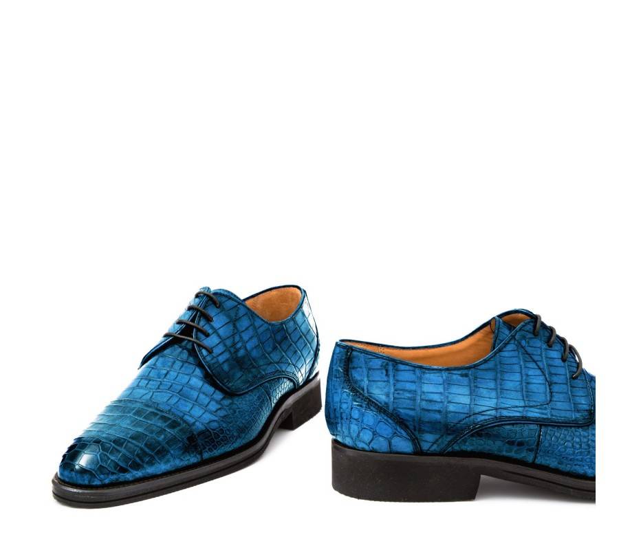 Pakerson DERBY FIRENZE ALLIGATORE AZZURRO BAY Italia
