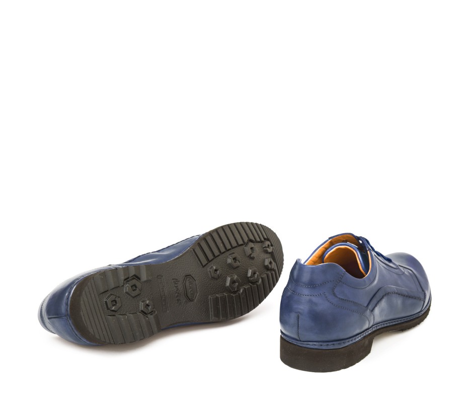 Pakerson DERBY PIENZA PELLE BLU NAVY Spedizione Gratuita