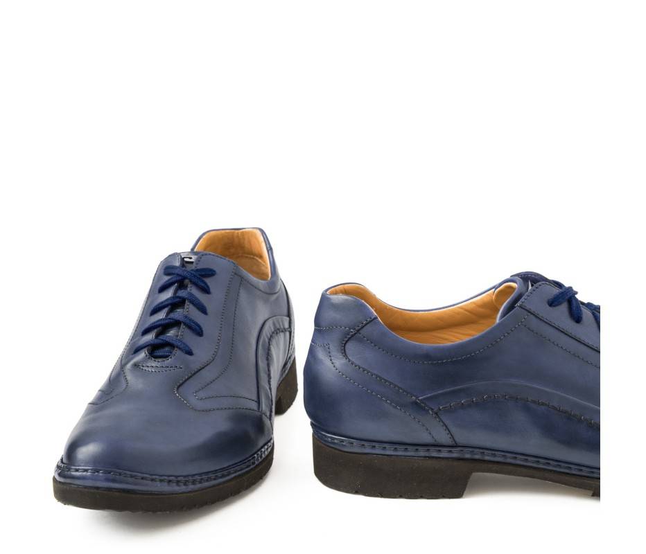 Pakerson DERBY PIENZA PELLE BLU NAVY Spedizione Gratuita