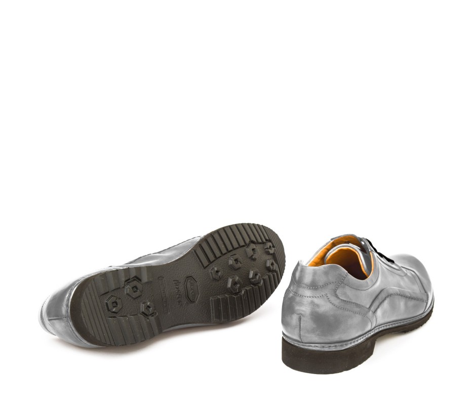 Pakerson DERBY PIENZA PELLE GRIGIO SMOG Negozi Online