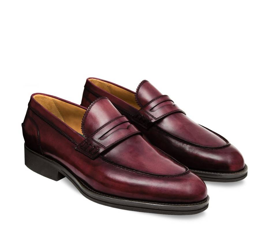 Pakerson MOCASSINO LUCCA PELLE BORDEAUX VINO Promozione Limitata