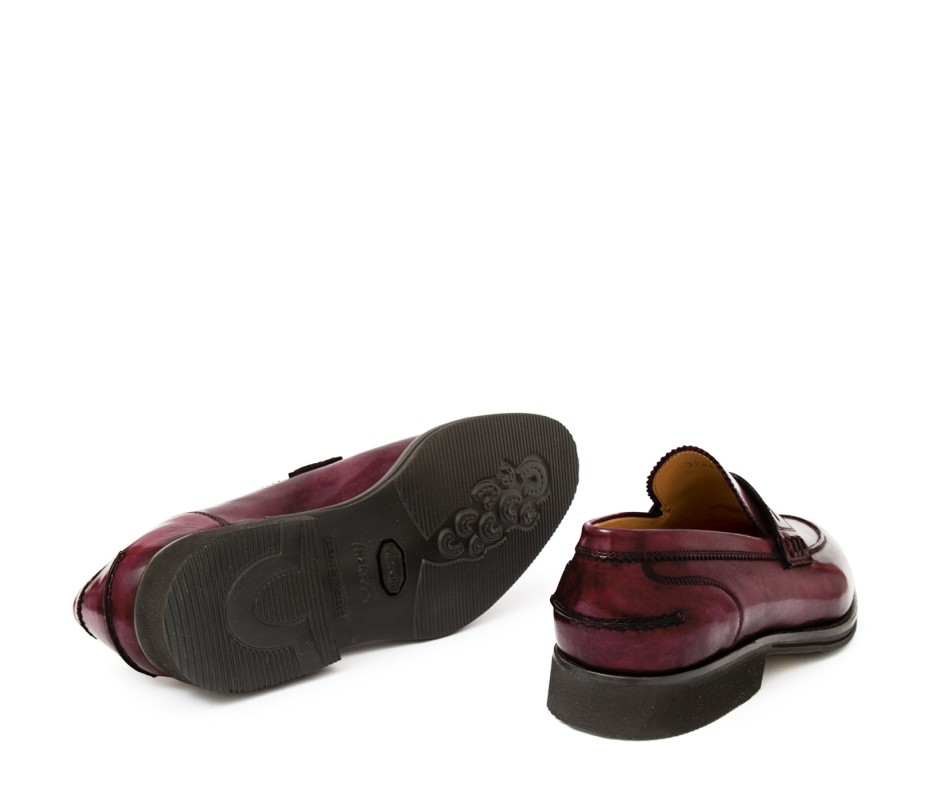 Pakerson MOCASSINO LUCCA PELLE BORDEAUX VINO Promozione Limitata