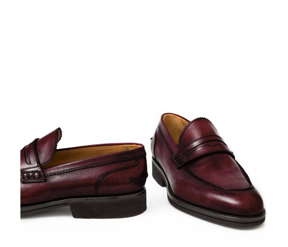 Pakerson MOCASSINO LUCCA PELLE BORDEAUX VINO Promozione Limitata